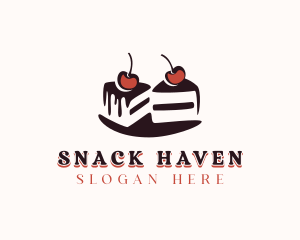 Chocolate Cake Dessert logo design