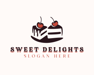 Chocolate Cake Dessert logo design