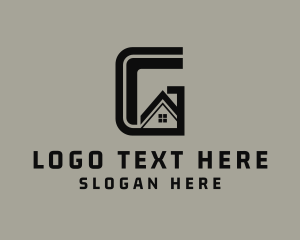 Architecture - House Broker Letter G logo design
