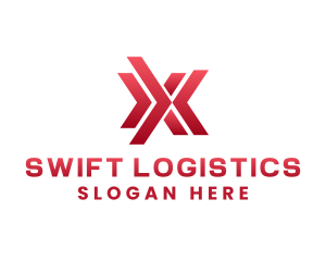 Logistics - Logistics Arrow Letter X logo design