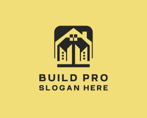 Building House Construction logo design