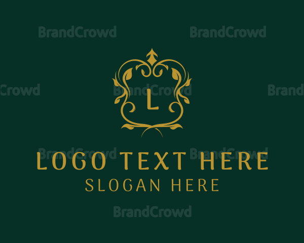 Elegant Wedding Shield Logo