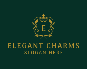 Elegant Wedding Shield logo design