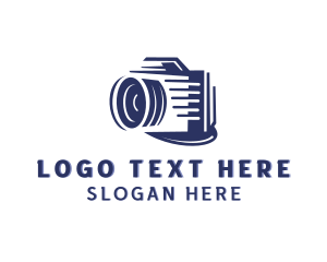 Vlogger - Photographer Digital Camera Lens logo design