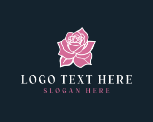 Luxury - Elegant Rose Floral logo design