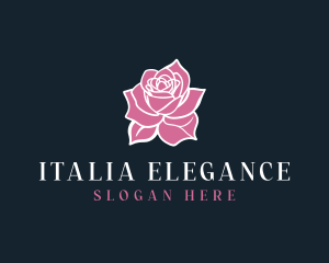 Elegant Rose Floral logo design