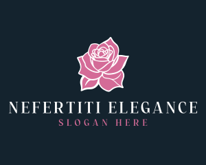 Elegant Rose Floral logo design