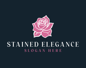 Elegant Rose Floral logo design