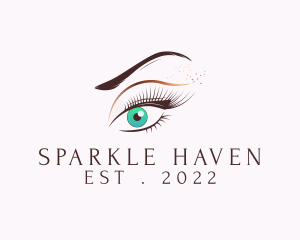 Glitter - Eye Beauty Cosmetics logo design