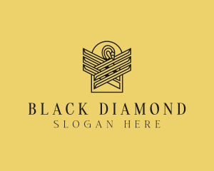 Black - Minimalist Luxury Swan logo design