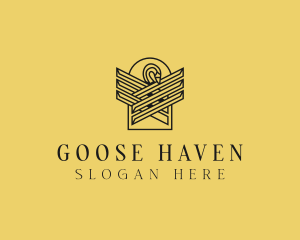 Goose - Minimalist Luxury Swan logo design