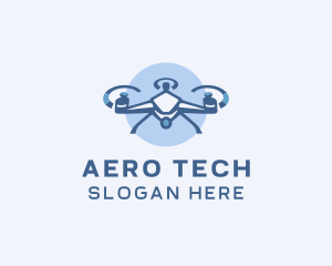 Tech Drone Surveillance logo design