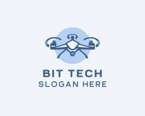 Tech Drone Surveillance logo design