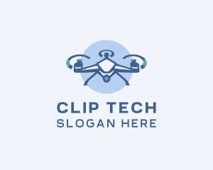 Tech Drone Surveillance logo design