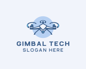 Tech Drone Surveillance logo design