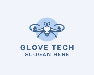 Tech Drone Surveillance logo design