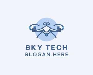 Tech Drone Surveillance logo design