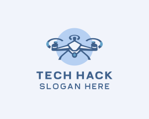 Tech Drone Surveillance logo design