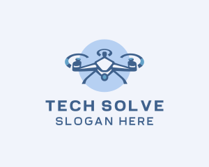 Tech Drone Surveillance logo design