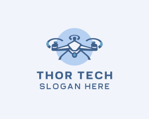 Tech Drone Surveillance logo design