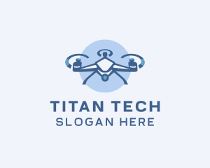 Tech Drone Surveillance logo design