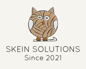 Skein - Owl Yarn Crochet logo design