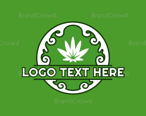 Cannabis Leaf Weed Logo