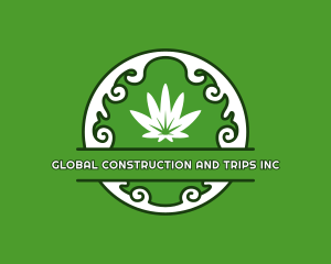 Organic - Cannabis Leaf Weed logo design