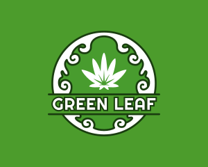 Cannabis Leaf Weed logo design