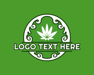 Cannabis Leaf Weed Logo