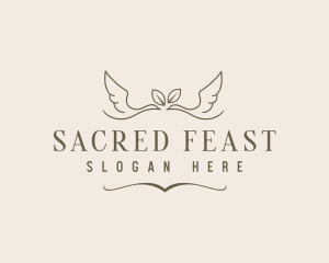 Spiritual Bird Wings logo design