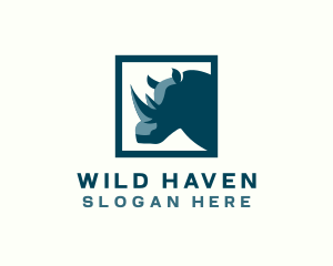 Fauna - Wild Rhinoceros Safari logo design