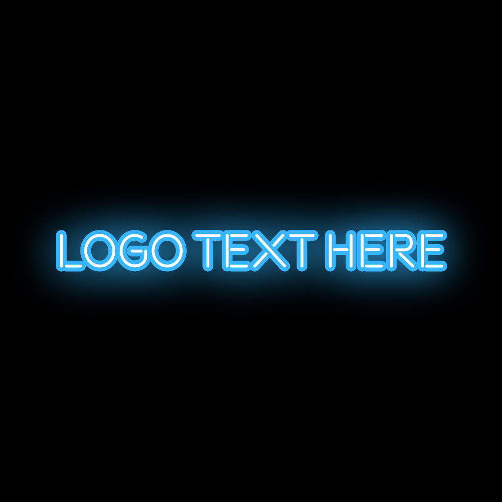 Neon Blue Logo Brandcrowd Logo Maker