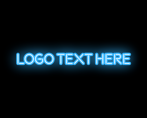 Interactive - Neon Light Night Club logo design