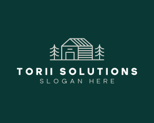 Cabin House Realty logo design