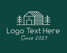 Log Cabin - Cabin House Realty logo design