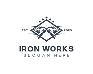 Welding Blowtorch Metalworks logo design