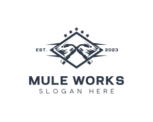 Welding Blowtorch Metalworks logo design