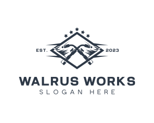 Welding Blowtorch Metalworks logo design