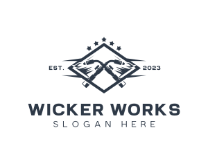 Welding Blowtorch Metalworks logo design