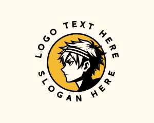 Boy Anime Cosplay logo design