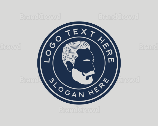 Hipster Moustache Gentleman Logo