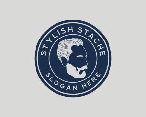 Moustache - Hipster Moustache Gentleman logo design