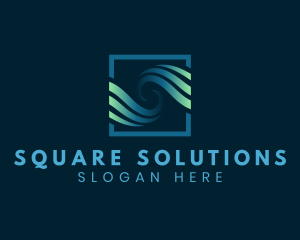 Square - Square Wave Business logo design