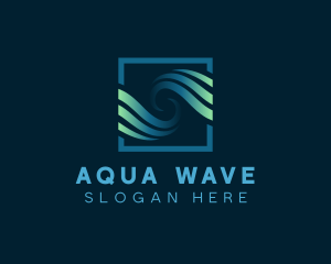 Square Wave Business logo design