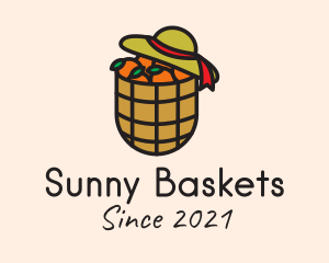 Orange Farm Basket logo design