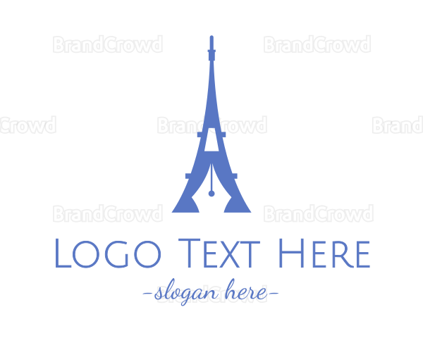 Eiffel Tower Travel Blogger Logo