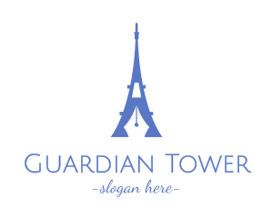 Eiffel Tower Travel Blogger logo design