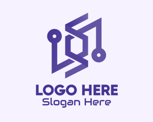 Purple Tech Company Logo