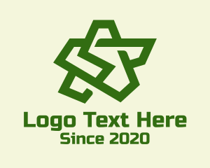 Military Base - Green Army Star logo design